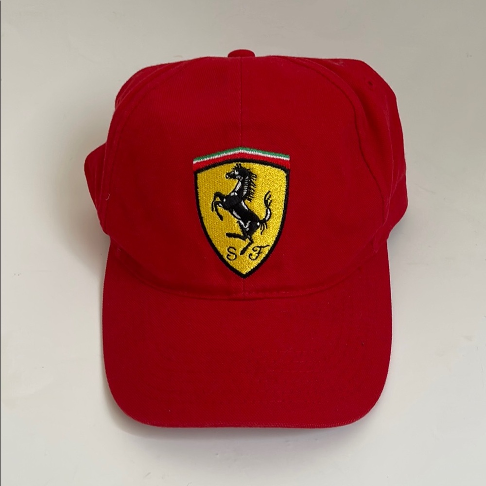 Ferrari Red Hat Iconic Prancing Horse Logo